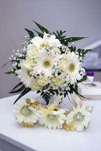 Wedding Bouquet and bridesmaids flowers